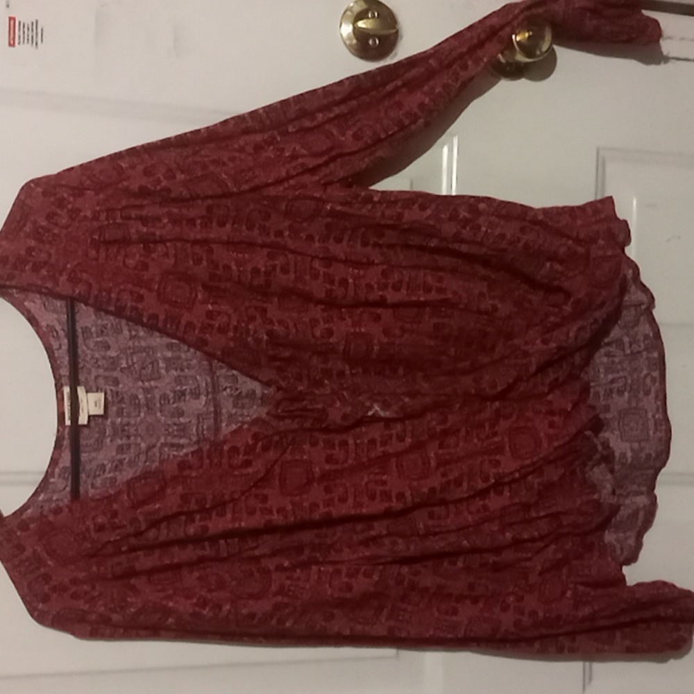 NEW Mossimo Long Sleeve Wrap Top